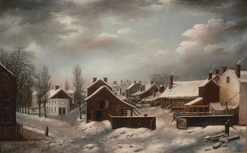 Francis Guy Winter Scene in Brooklyn oil painting image